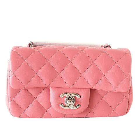 sac chanel rose petit|Chanel lambskin bag.